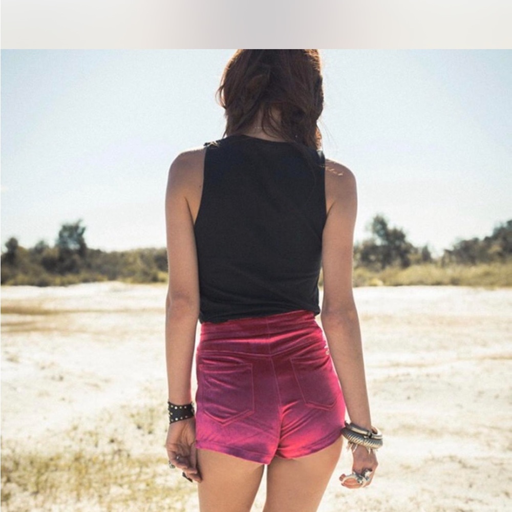 Spell High Waist Pink Shorts
